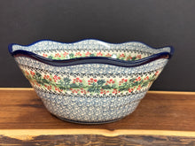 Load image into Gallery viewer, Bowl, Wavy Edge 10&quot; - Holly Berry
