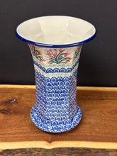 Load image into Gallery viewer, Vase, 9.5” Fluted - Crimson Bell
