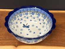 Load image into Gallery viewer, Bowl, Scalloped Edge, 7&quot; - Dragonfly
