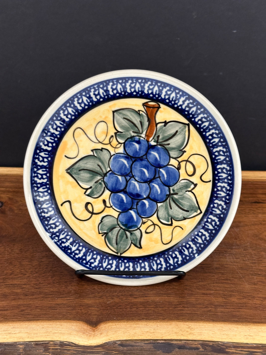 Bread Plate 6.25” - Tuscan Grapes