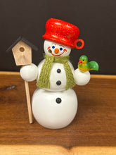 Load image into Gallery viewer, Smoker, Seiffen Snowman Birdhouse
