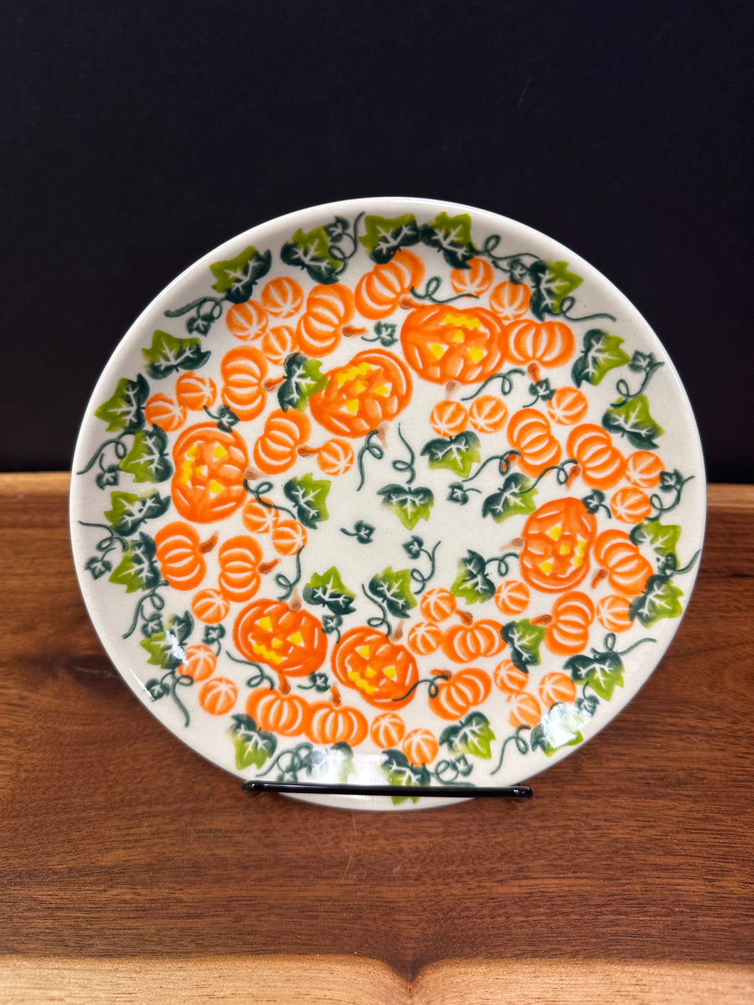 Plate, Lunch - Orange Pumpkin Patch