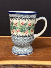 Load image into Gallery viewer, Mug/w Pedestal, 8 oz - Holly Berry
