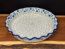Load image into Gallery viewer, Pie Plate, Fluted, 10&quot; - Gray Lace
