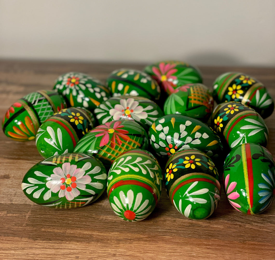 Eggs, Wooden Pysanky