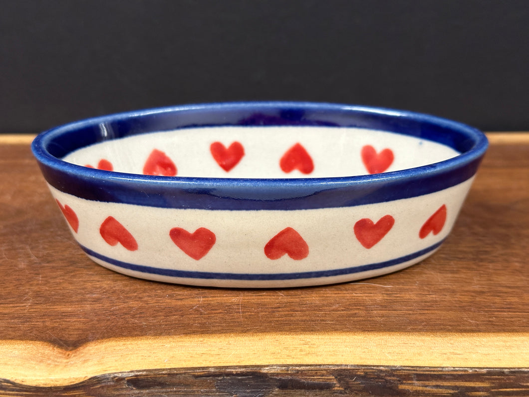 Oval Dish, Pre-owned - Hearts